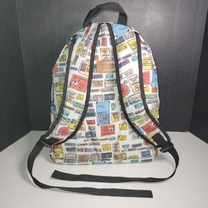 DOGO License Plate Backpack NEW Vegan Sustainable US Colombia Panama Roma